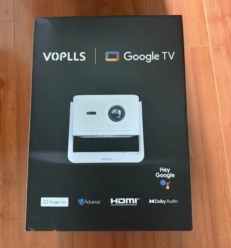 VOPLLS Smart Home Projector with Google TV