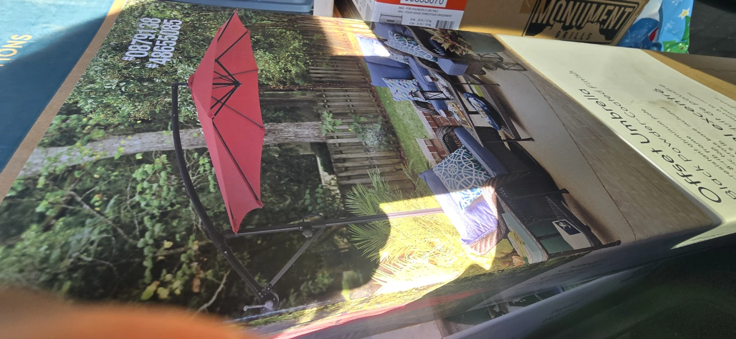 Brand new!!! Red Patio Offset Umbrella!! - photo 3
