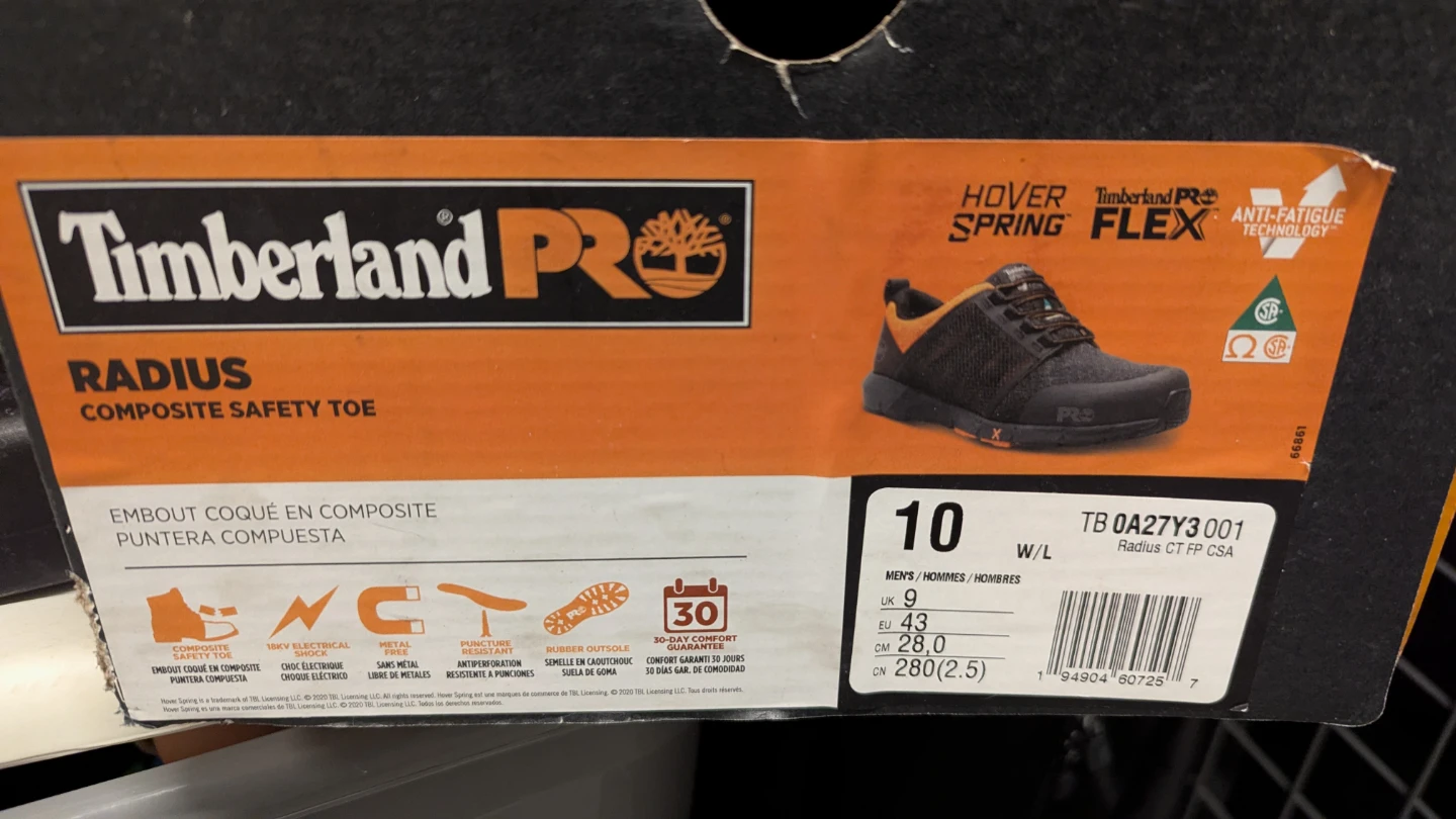Timberland PRO Radius Composite Toe Safety Shoes - Size 10