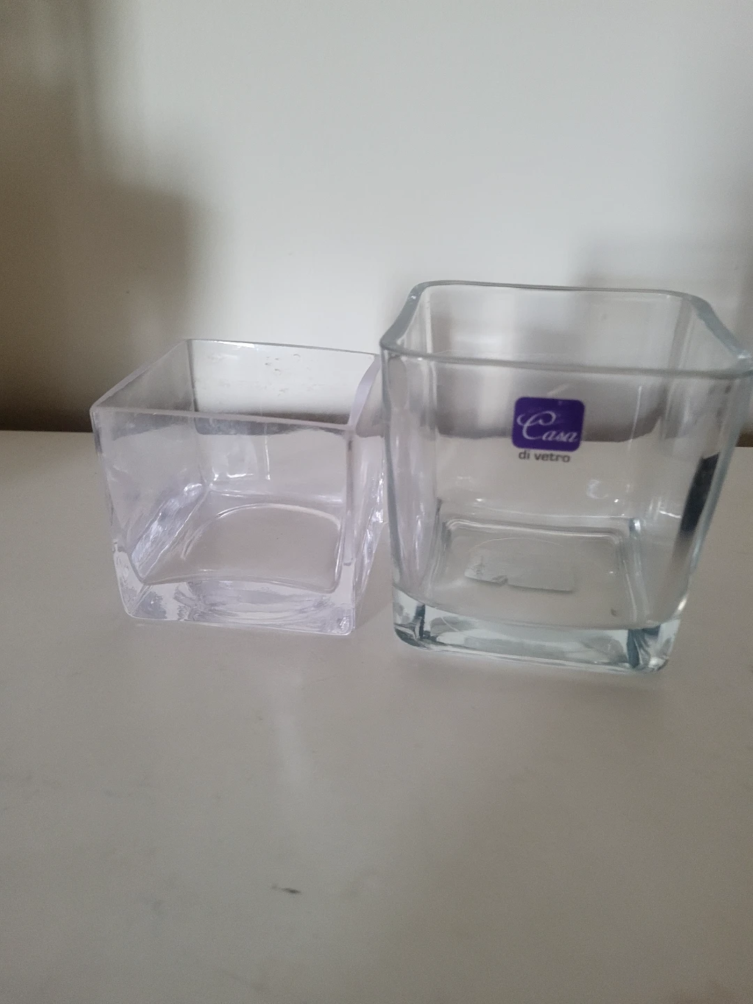 Set of 2 Glass Votive Holders🥕 freecylle