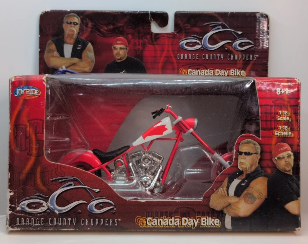 Choppers Orange County Metal Toy Motorcycle