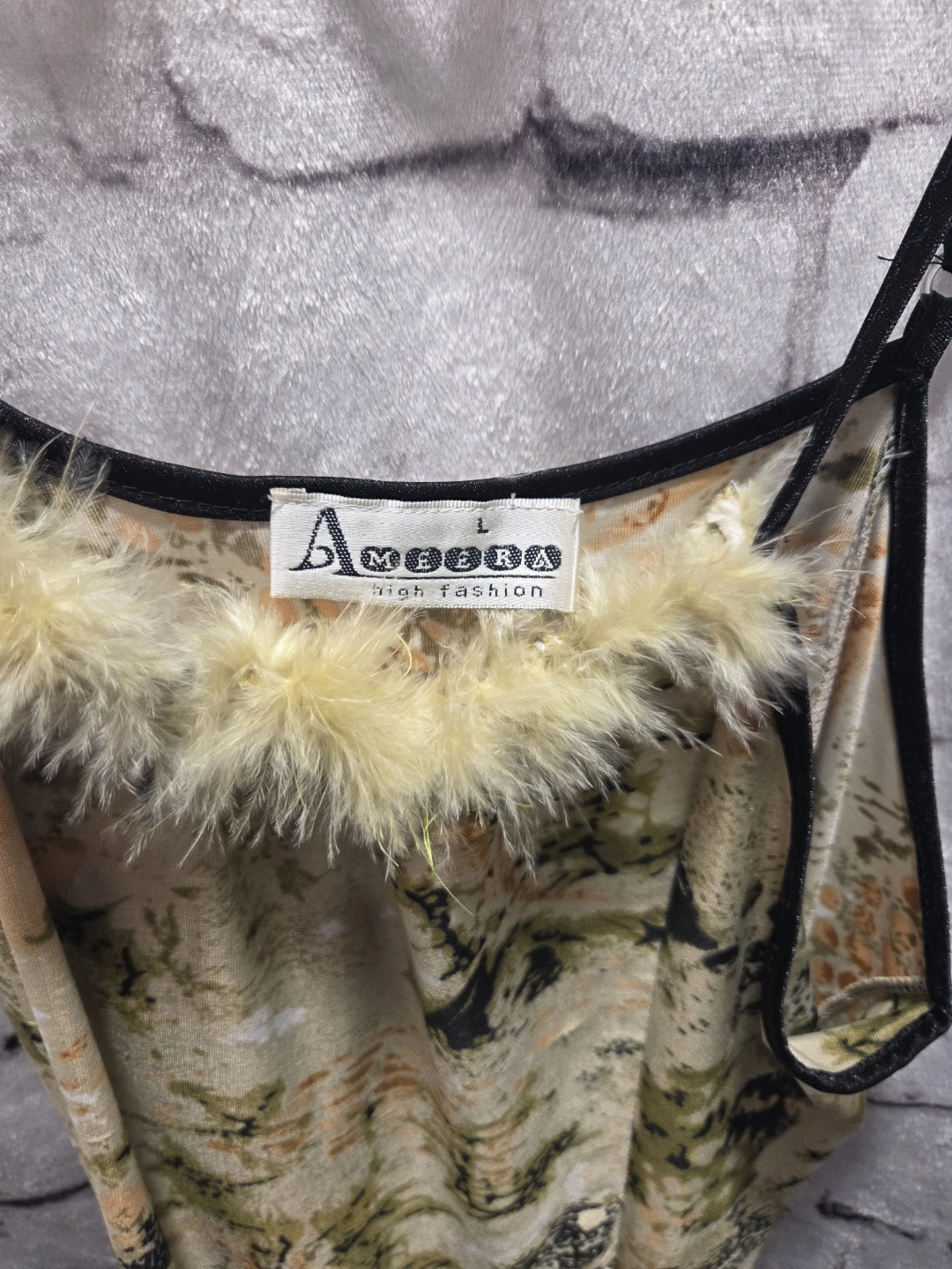 Ameena High Fashion Dress with Feather Accents - photo 2