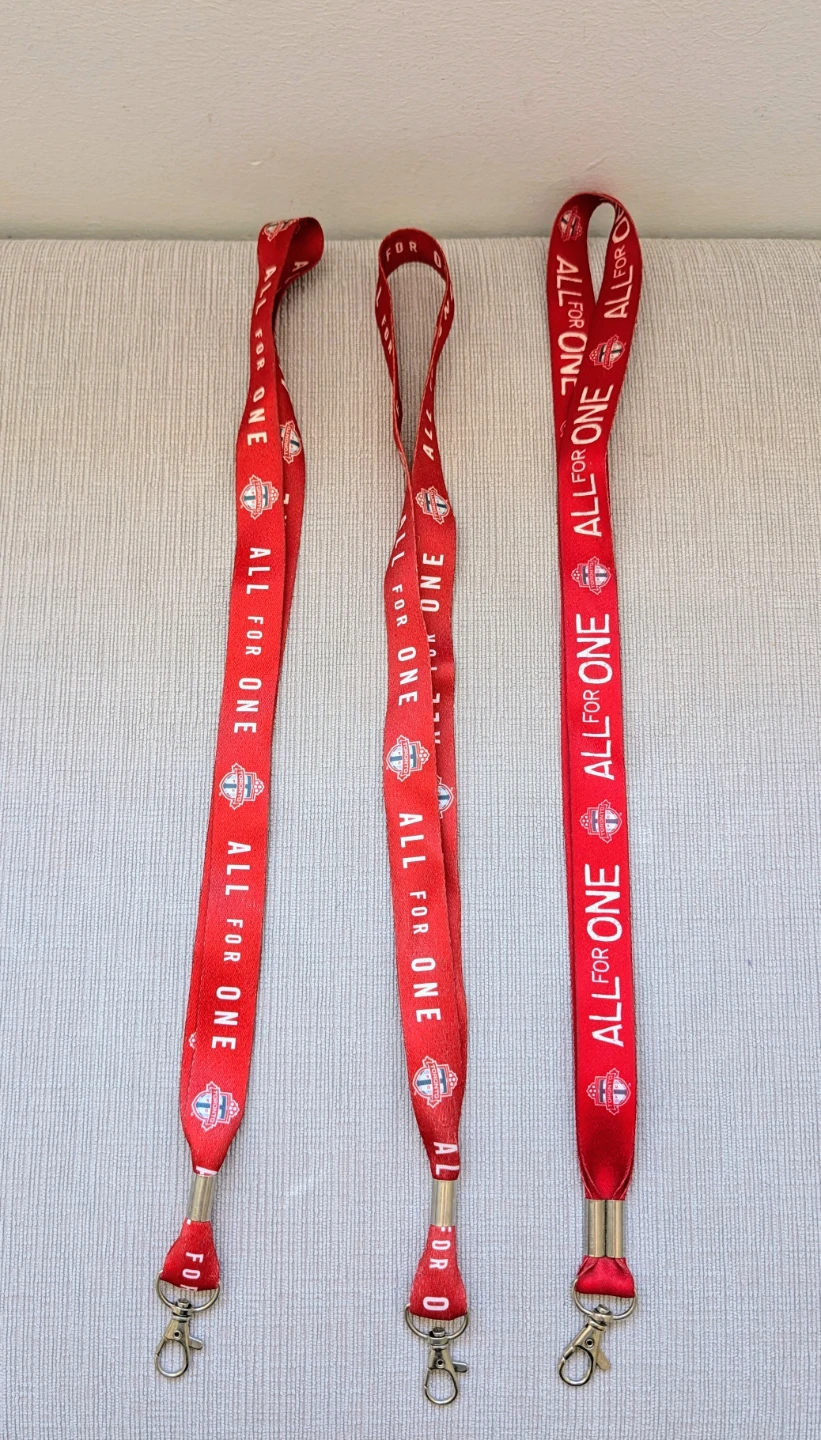 Toronto FC All for One Red Lanyards (3 Total)
