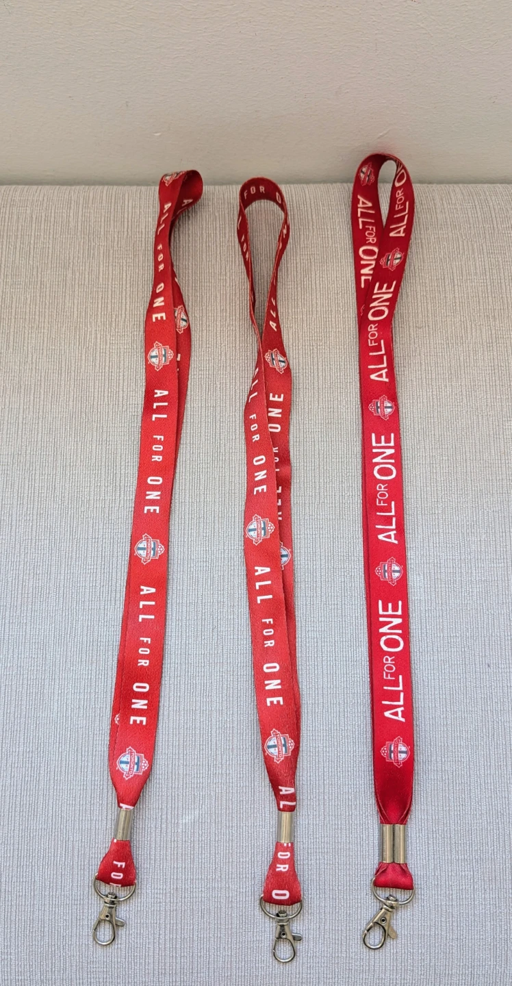 Toronto FC All for One Red Lanyards (3 Total) - photo 2