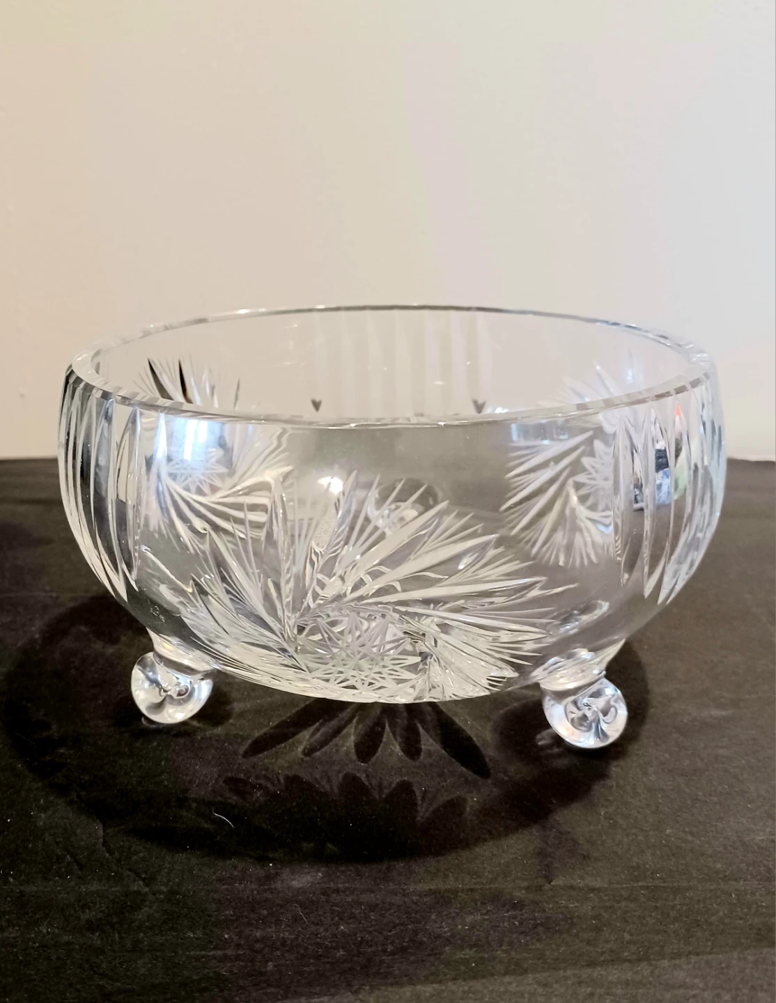 Vtg Hand Crafted Bohemian Crystal Bonboniere - photo 5