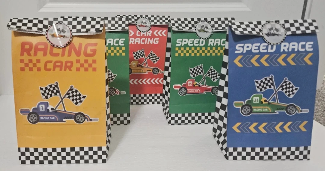 Race Car Themed Birthday Party Goodie Bags