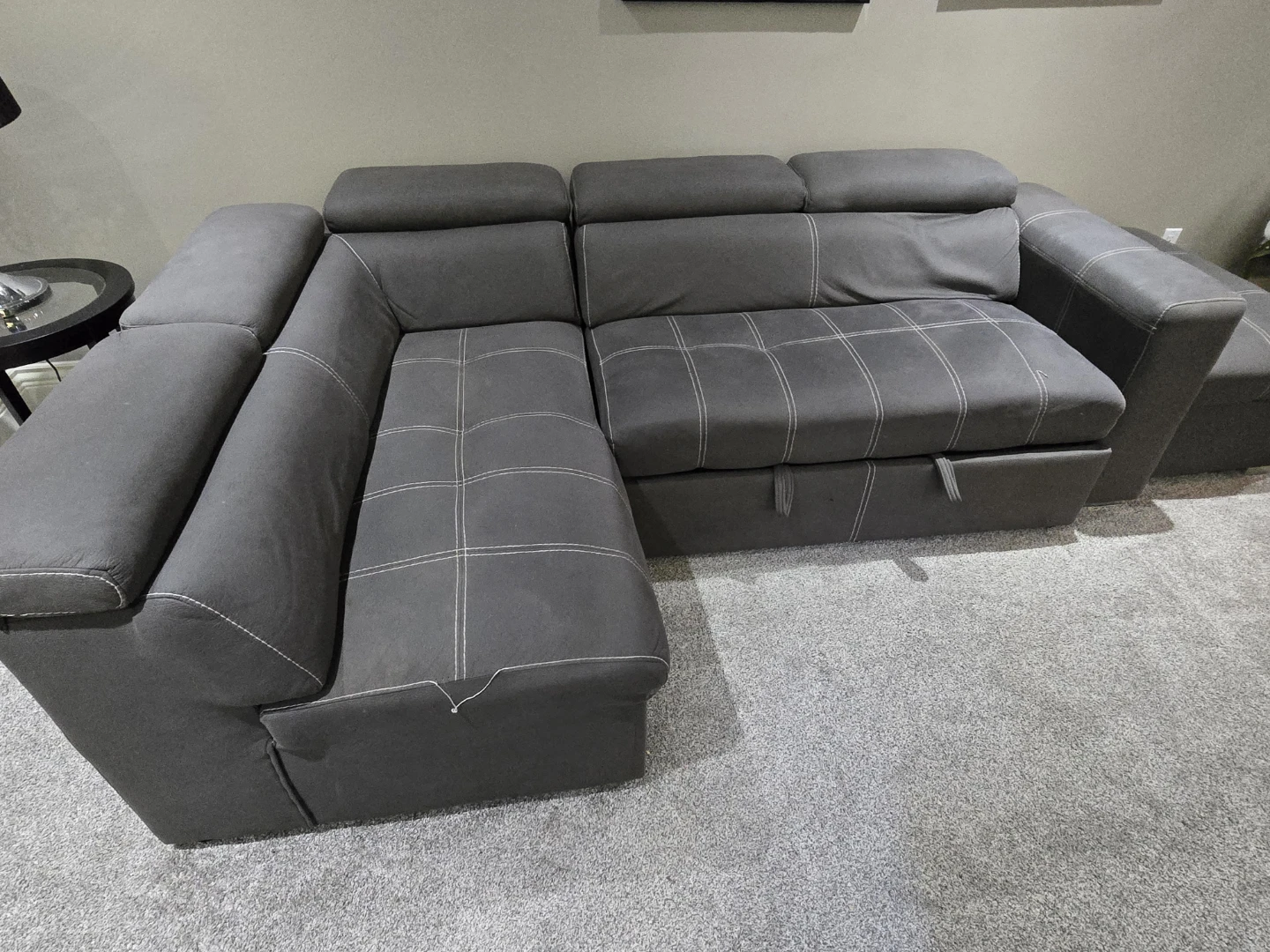 Grey Sectional Sofa Bed