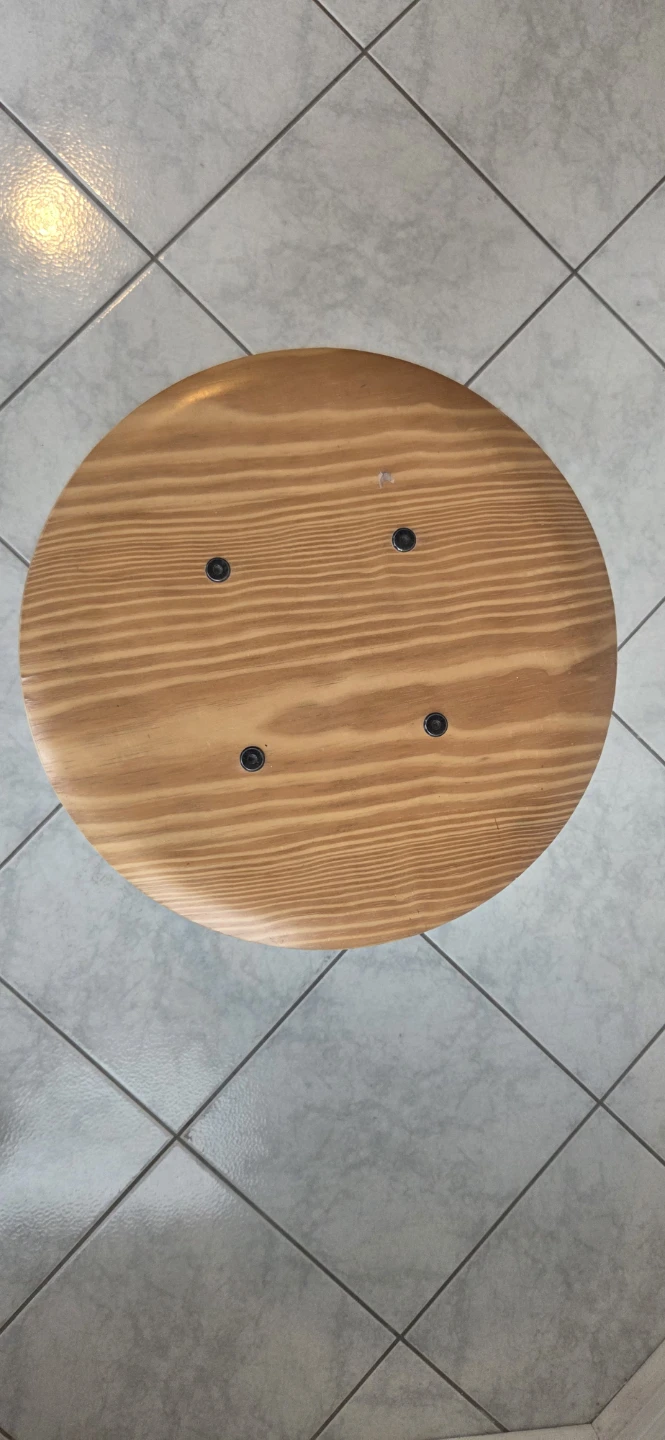 Adjustable Stool with Wooden Seat - photo 3