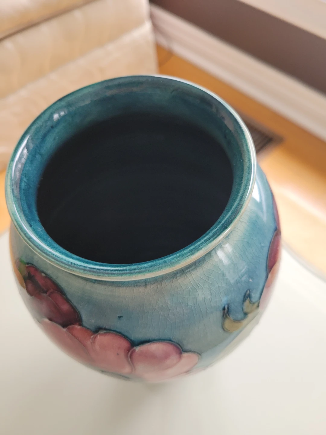 Vtg MOORECROFT Art Nouveau Floral Vase - photo 5