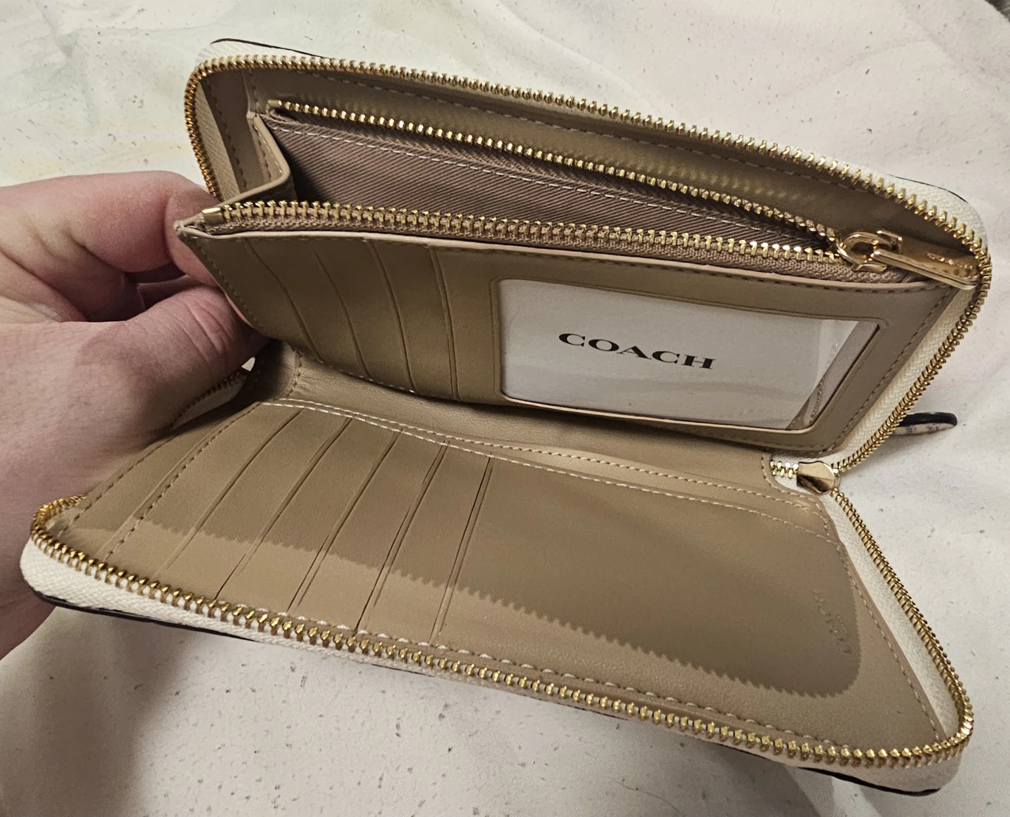 Coach Zip Around Wallet - Natural - photo 2