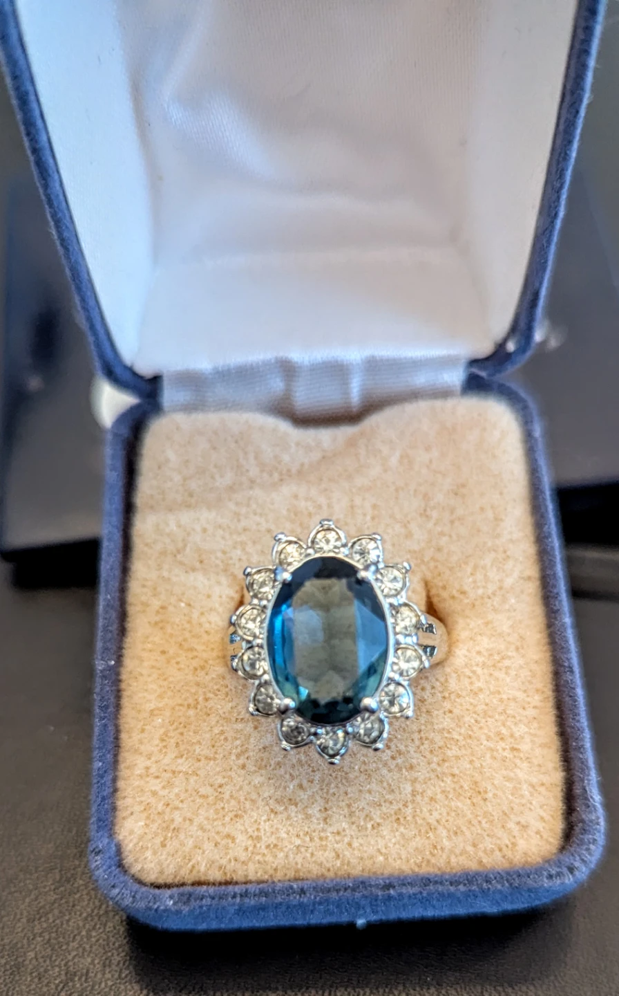 London Blue Topaz Ring Size 8