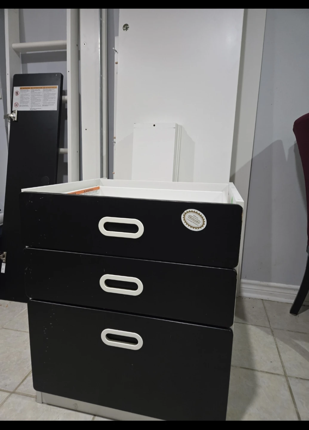 🧡 White Loft Bed with Desk & Storage - photo 5