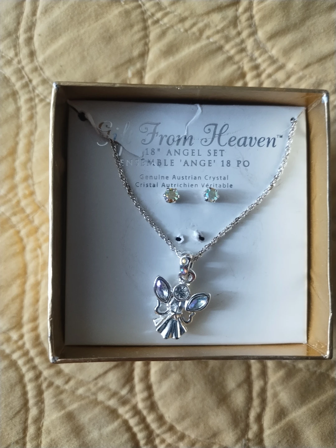 Gift From Heaven Angel Set Necklace and Earrings