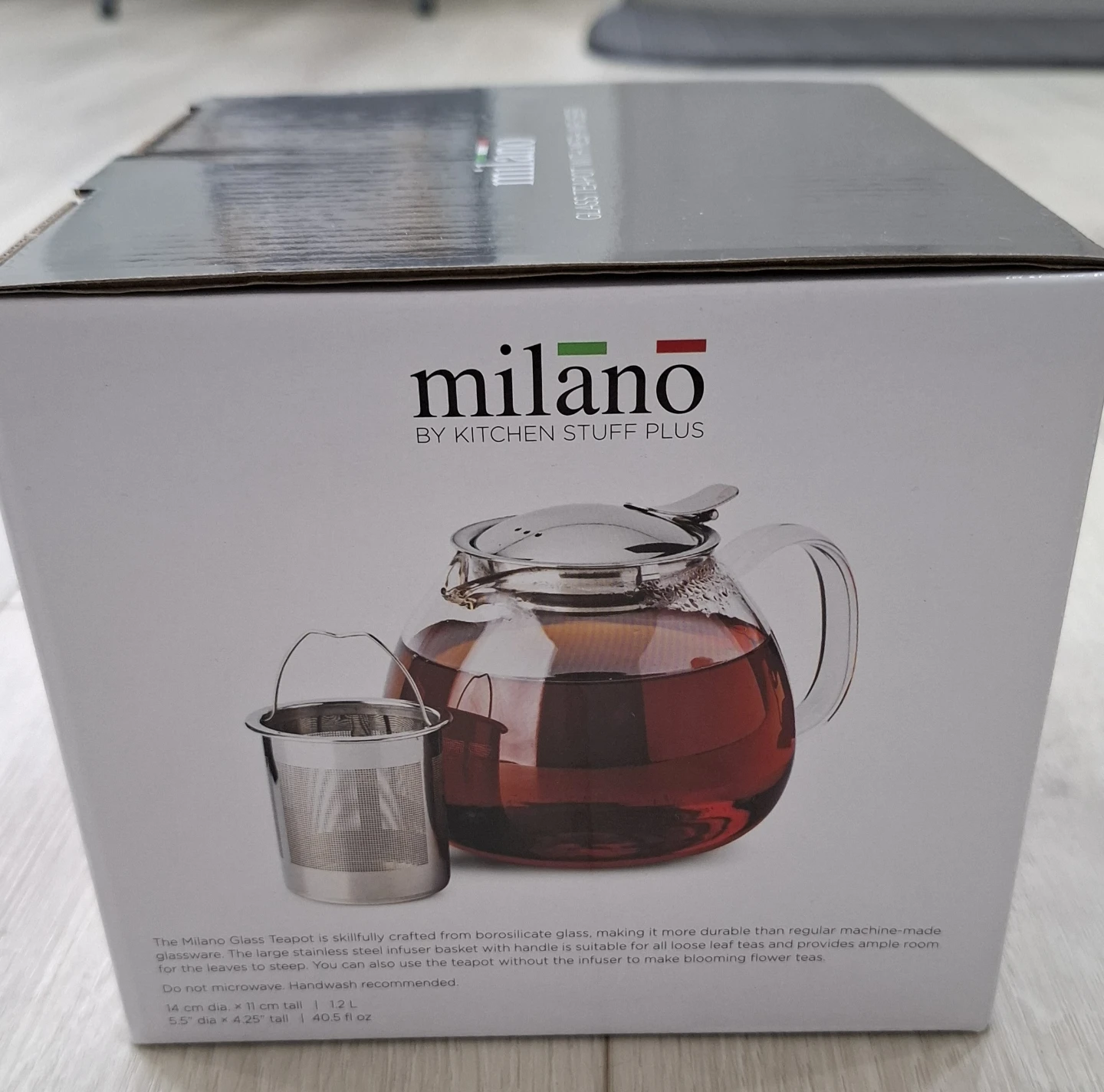 Milano Glass Teapot with Mesh Infuser