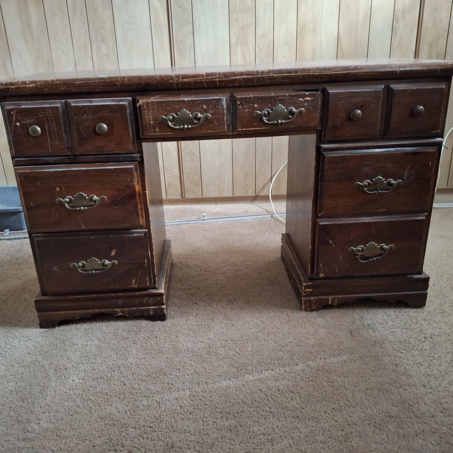 Vintage Wooden Desk * minor defects*