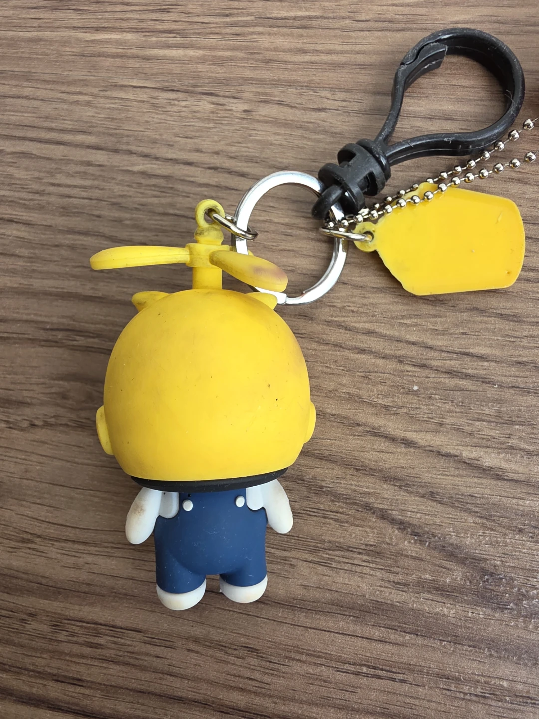 Cute Cartoon Duck Keychain with Popcorn Charm - photo 2