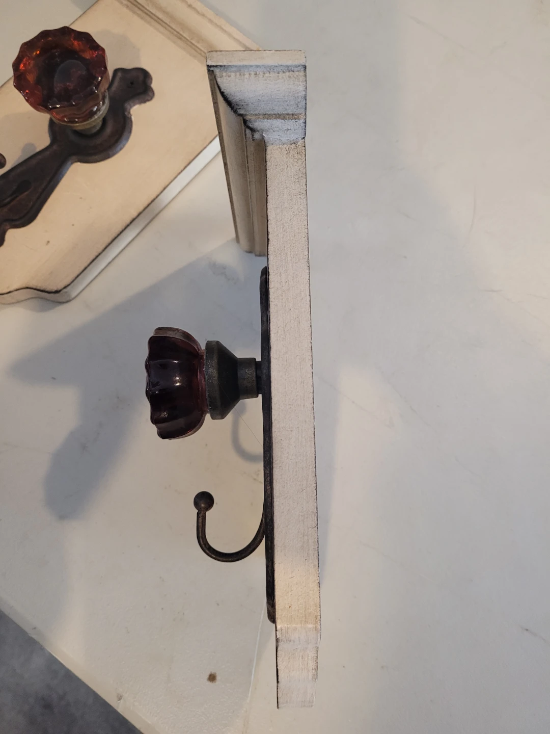 Set of 2 Decorative Wall Hooks with Glass Knobs - photo 4