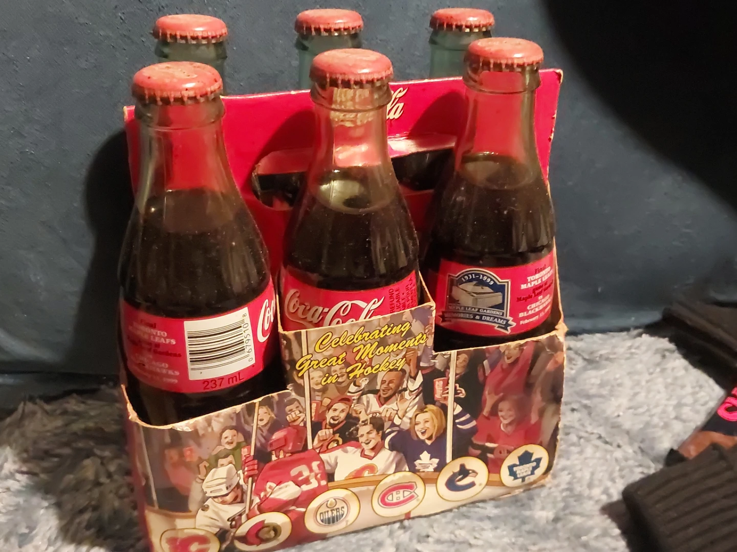 Coca-Cola 6-Pack Bottles Celebrating Great Moments in Hockey