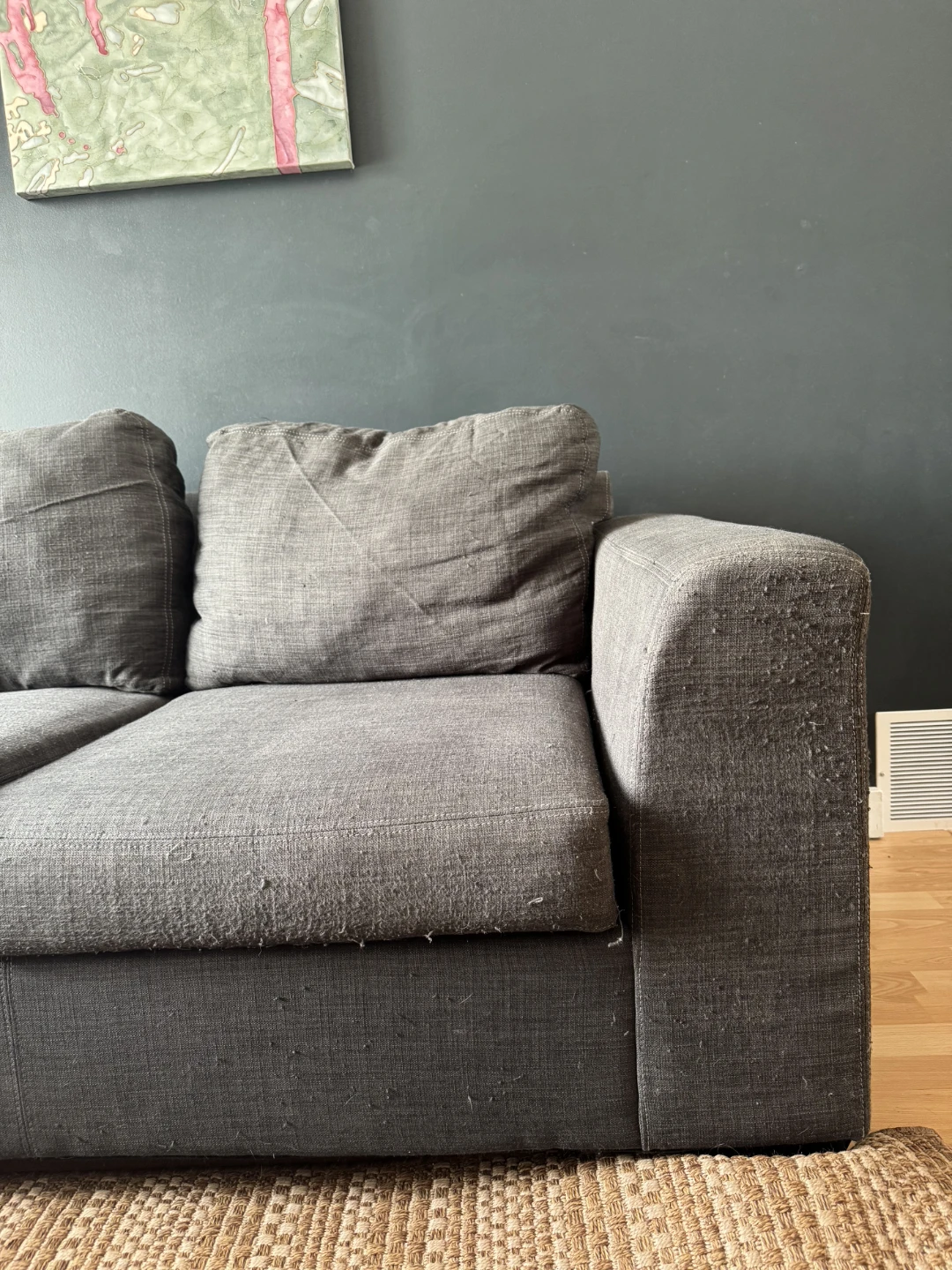 Grey Sectional Sofa with Chaise - photo 3