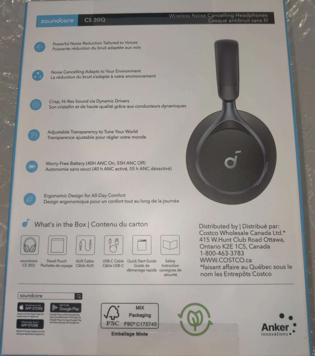 Soundcore CS30Q Wireless Noise Cancelling Headphones - photo 2