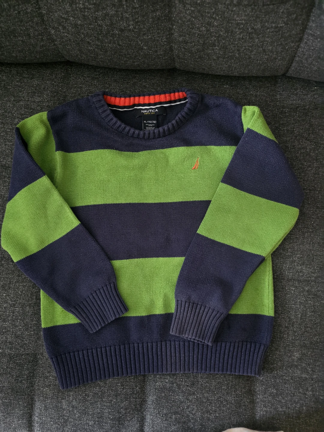 Nautica Boys Striped Sweater XL/TG(7X)