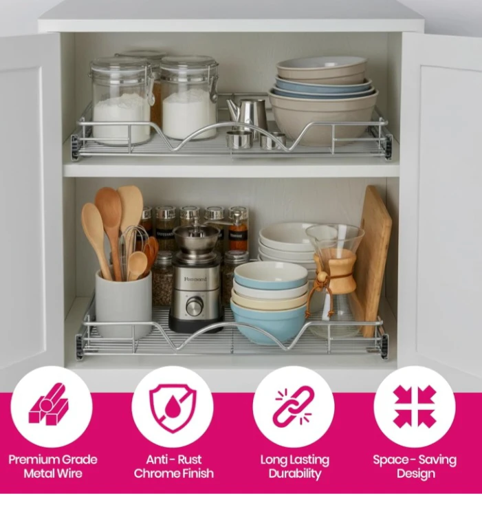 24 Inch Pull Out Cabinet Organizer Rack - photo 4