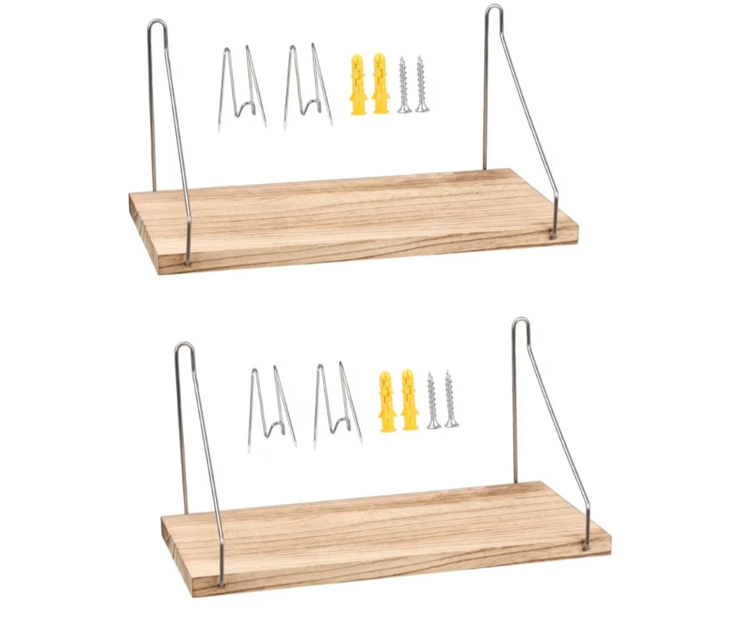 Fabric Wall Cubicle Shelf with Hooks for Work Decor,