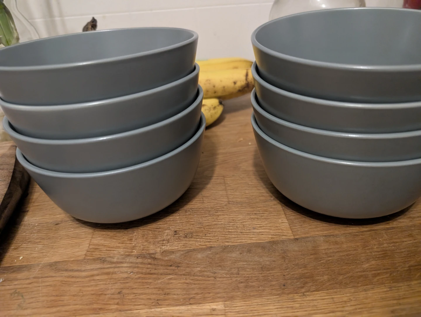 Set of 8 Grey Bowls (Ikea)