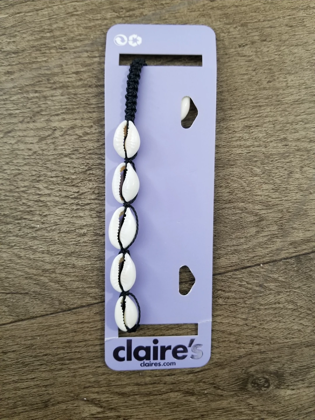 Claire's Black Macrame Shell Bracelet$2 each or 3/$5