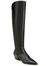 🥕 1 Black Leather Over-the-Knee winter Boots