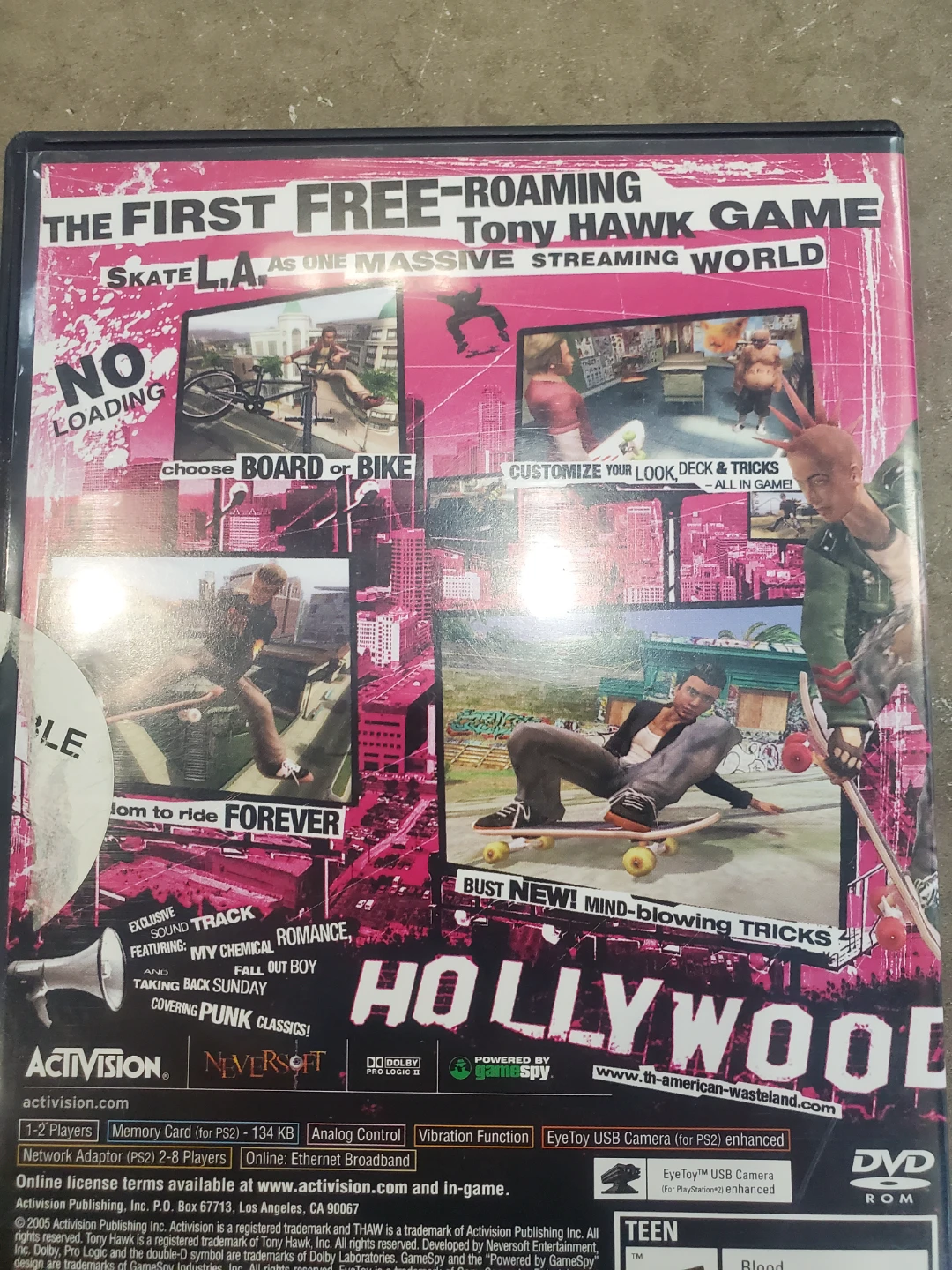 Tony Hawk's American Wasteland PlayStation 2 Game - photo 2