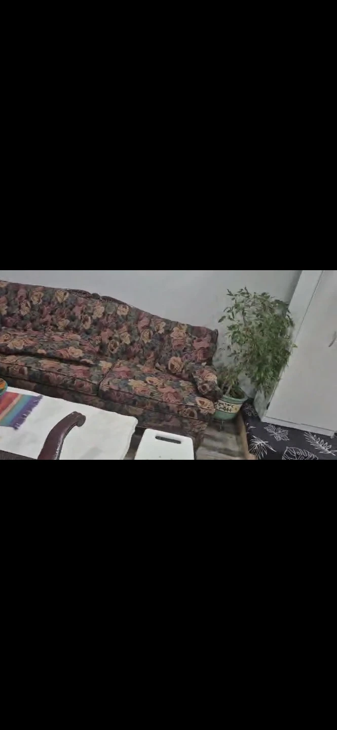 Sofa Set with Floral Pattern