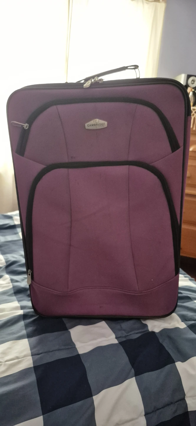 Cambridge by Travelway Purple Rolling Suitcase
