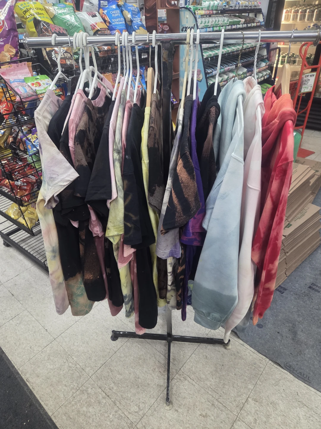 Assorted Tie-Dye and Bleached T-Shirts and Hoodies - photo 3