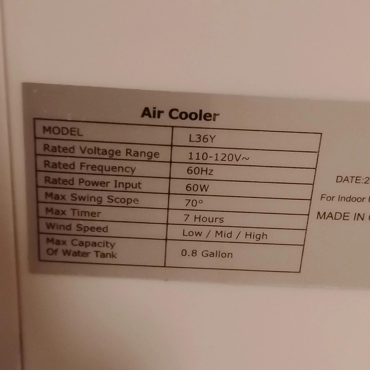 Portable evaporative Air Cooler - photo 4