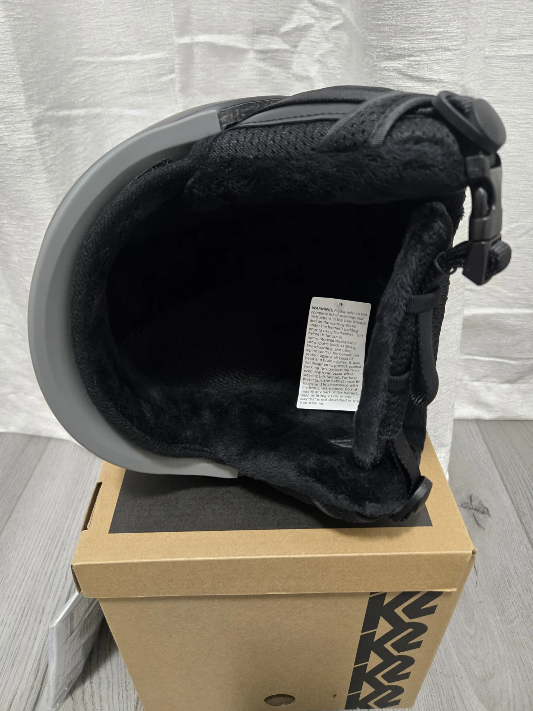 New K2 Rival Ski Helmet - Black - Size M - photo 4