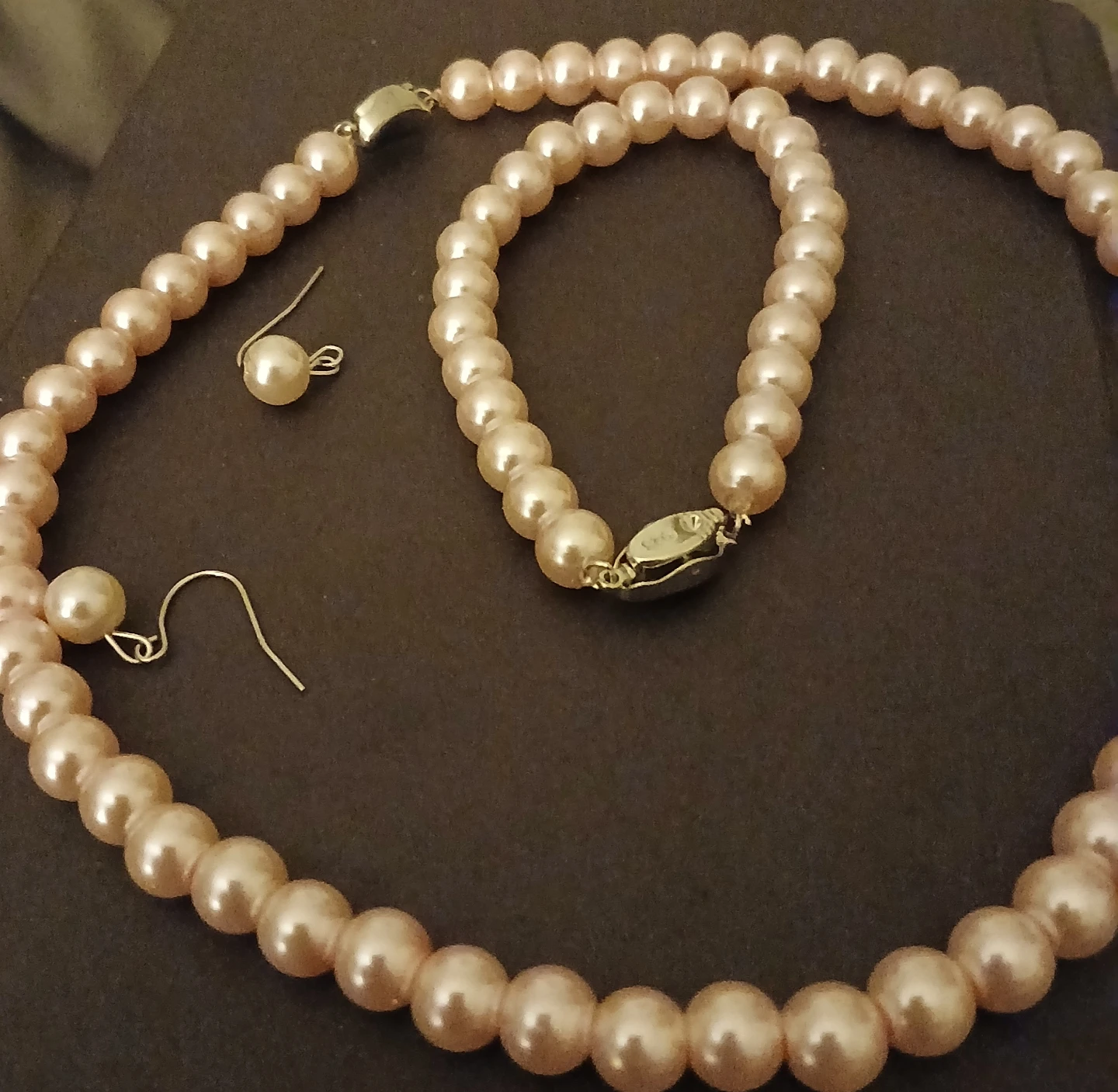 CLASSIC PEARL SET Necklace and Bracelet Set with Earrings