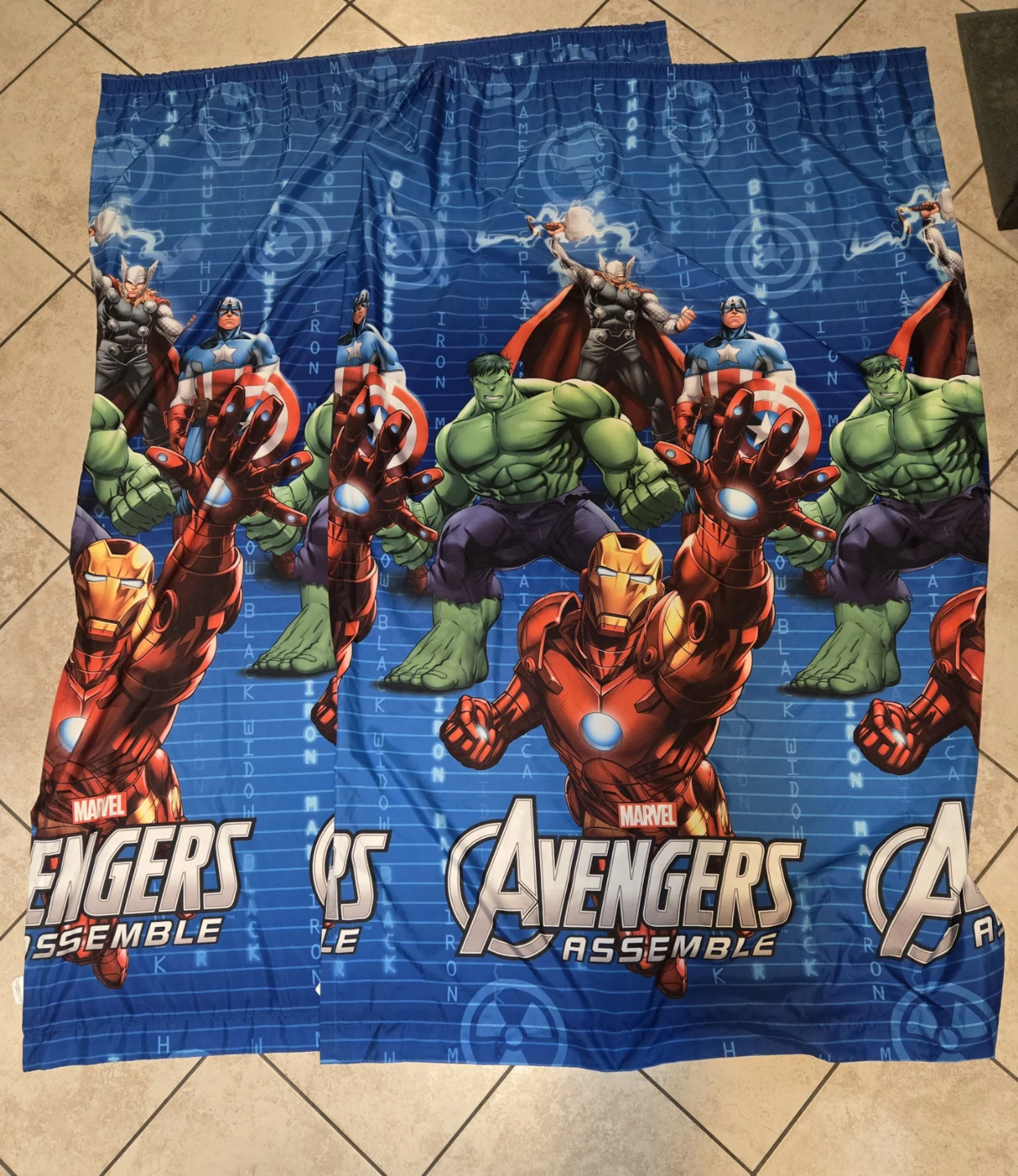 Marvel Avengers Curtains 63" Long