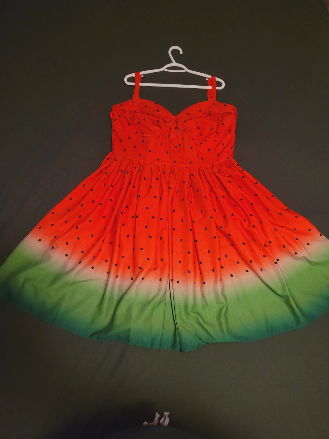 Unique Vintage Watermelon Dress - Size 3XL