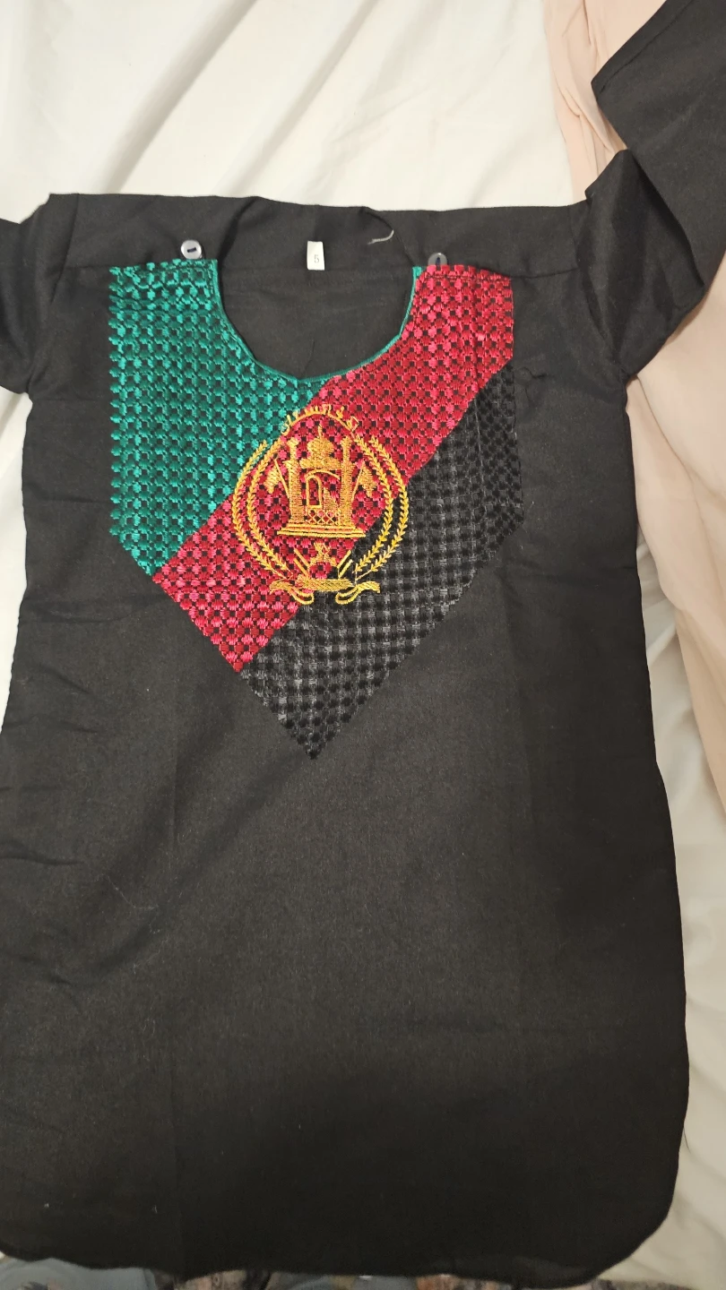 Afghan flag embroidered kurta for kids - photo 2