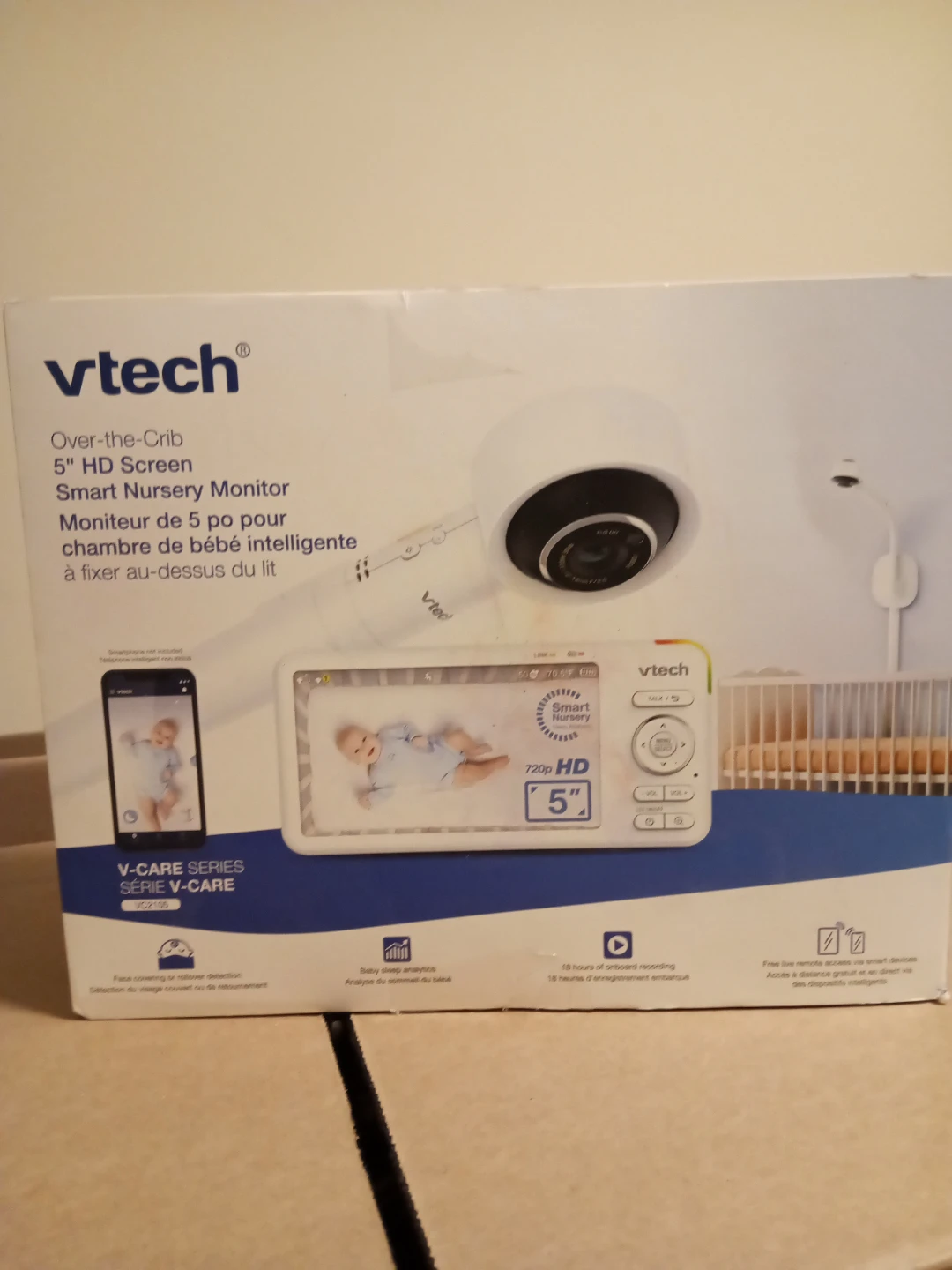 VTech 5" HD Screen Smart Nursery Monitor V-CARE VC2105