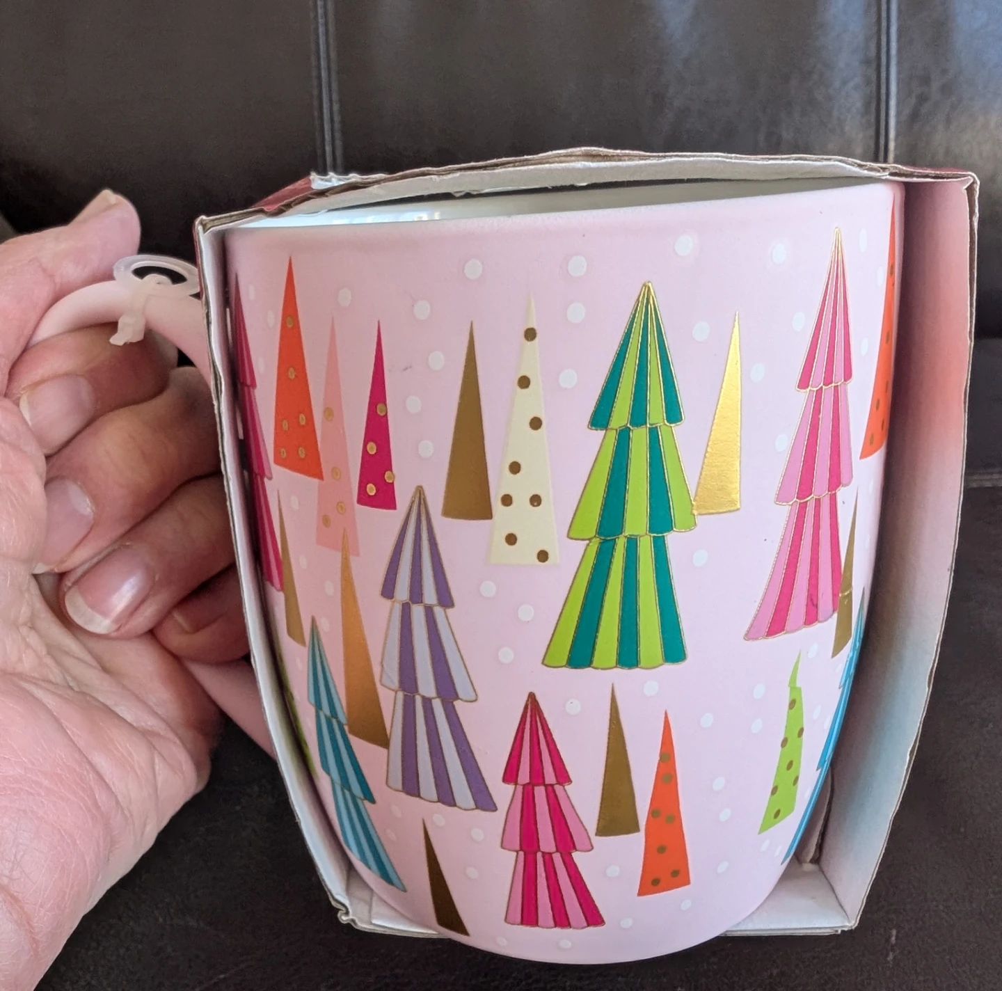 Large Pink Trees Mug
