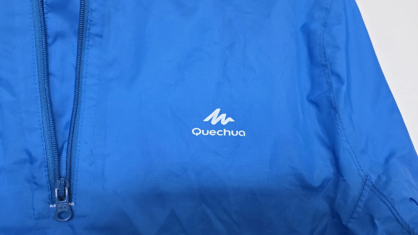 NEW Quechua Blue Lightweight Hooded rain Jacket - photo 2