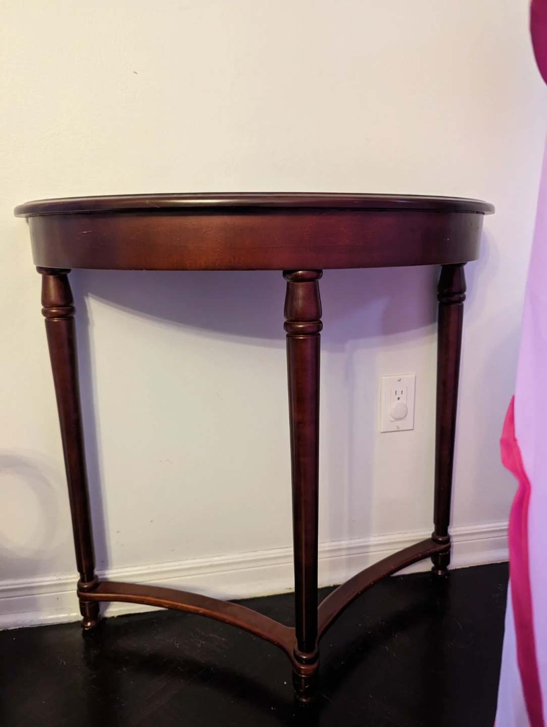 Solid wood end table