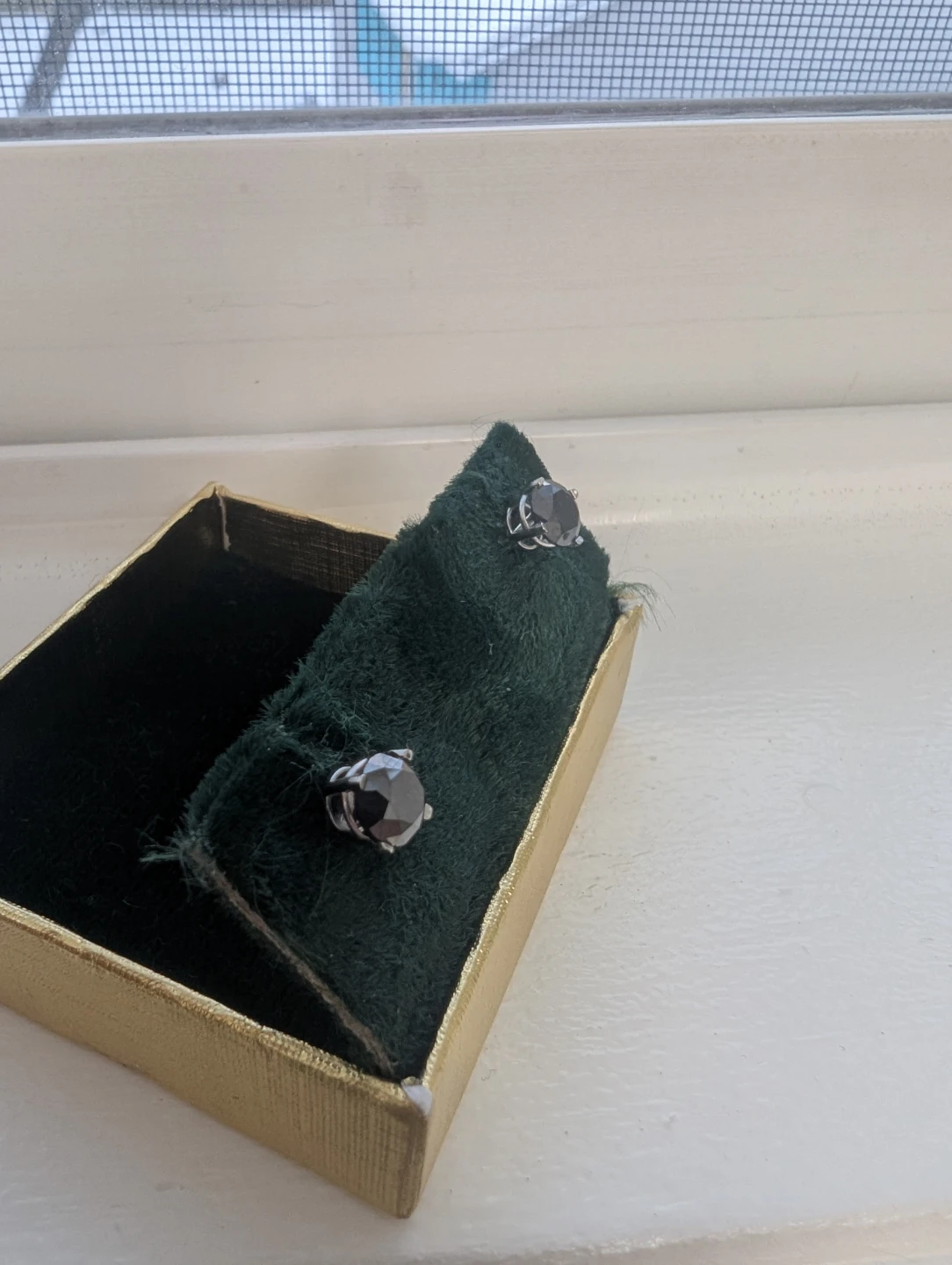 Brand New 14K White Gold Diamond Earrings For Sale - photo 3