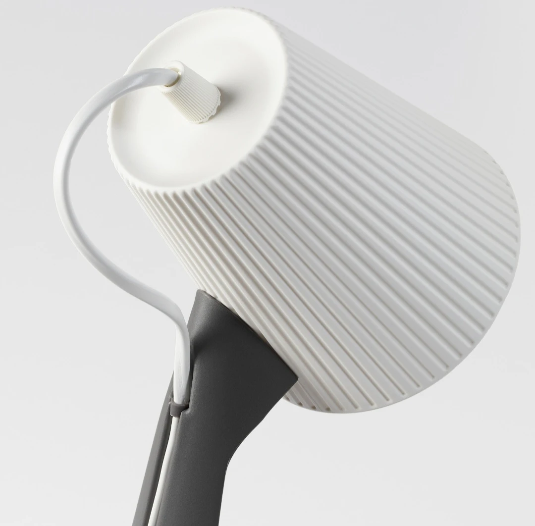 Desk Lamp White with bulb - photo 3