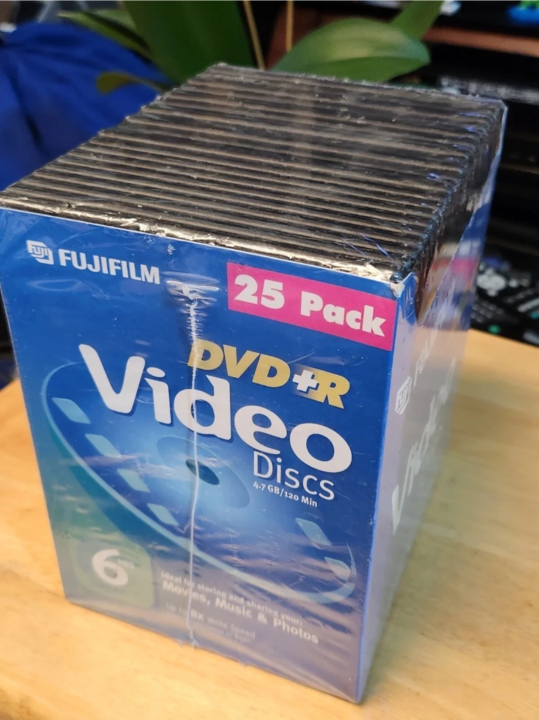 ❤️ FujiFilm DVD+R 25 Pack NIP Video Discs 120 min/4.7 gb Sealed