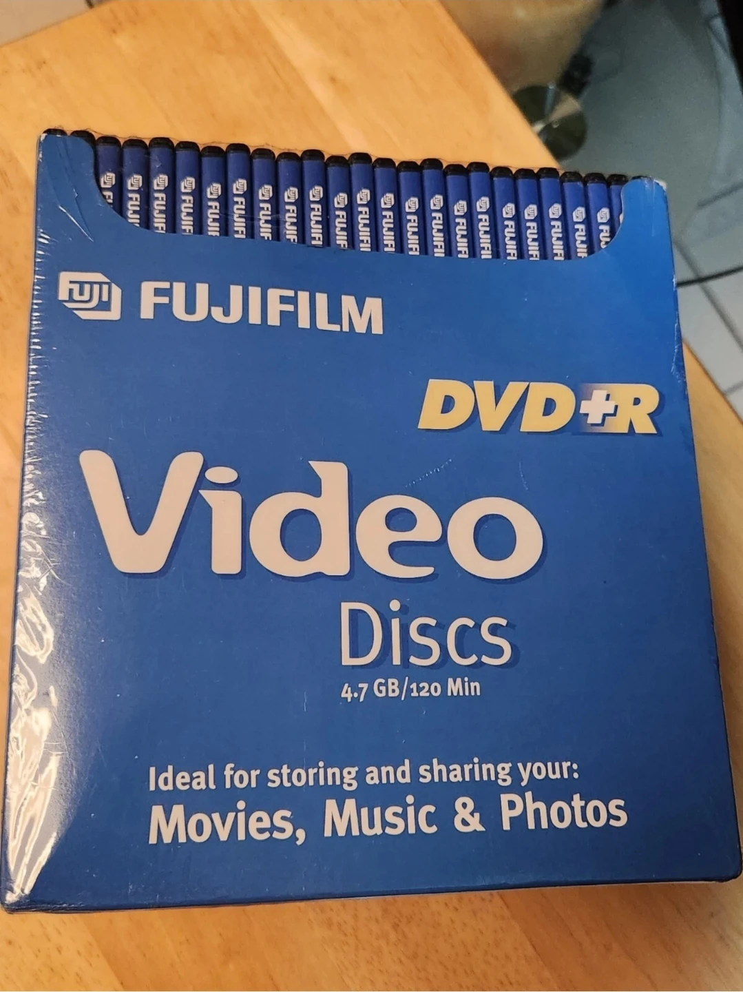 ❤️ FujiFilm DVD+R 25 Pack NIP Video Discs 120 min/4.7 gb Sealed - photo 2