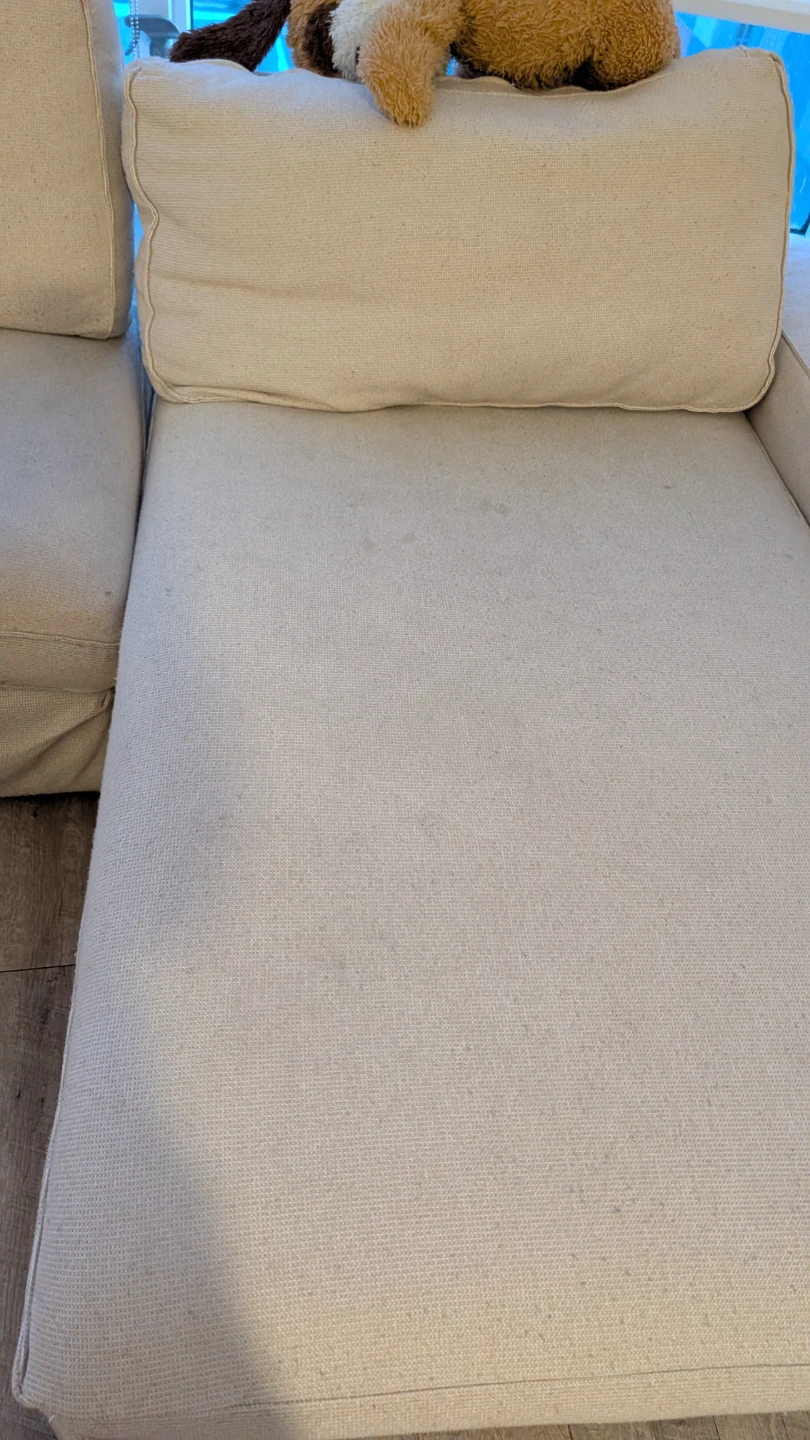 Beige Sectional Sofa with Chaise - photo 2
