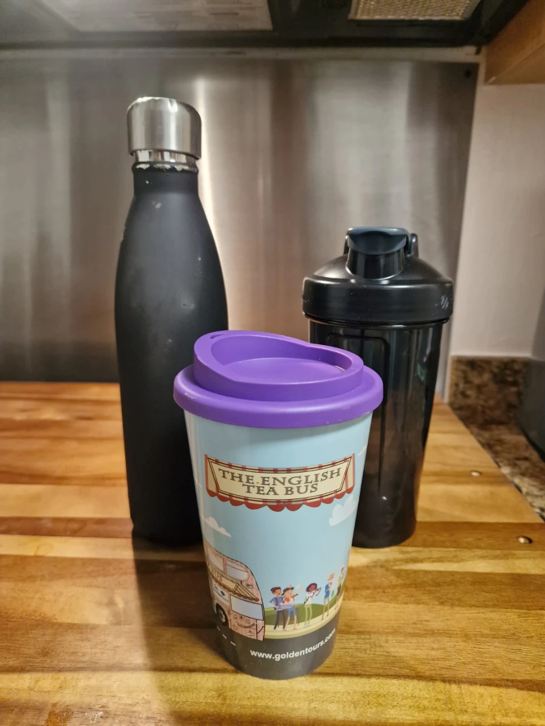 Reusable Tumbler, Water Bottle, and Shaker Bottle Set